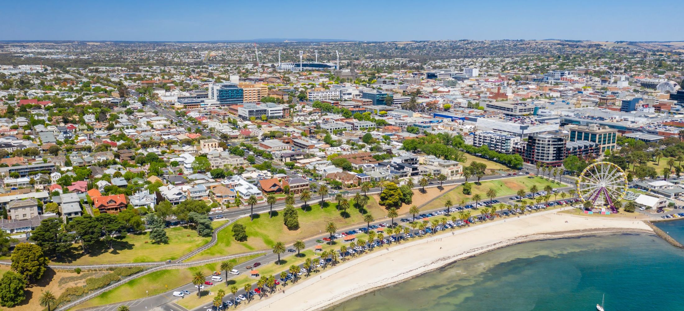 aerial image of Geelong Victoria 