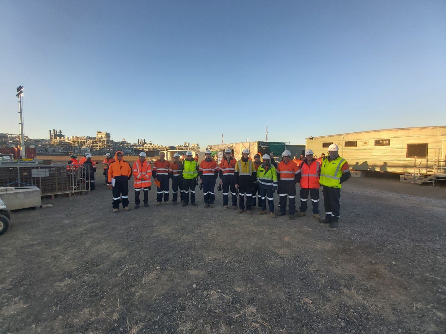BLJ In-Situ Solutions day shift site specialists group staff photo