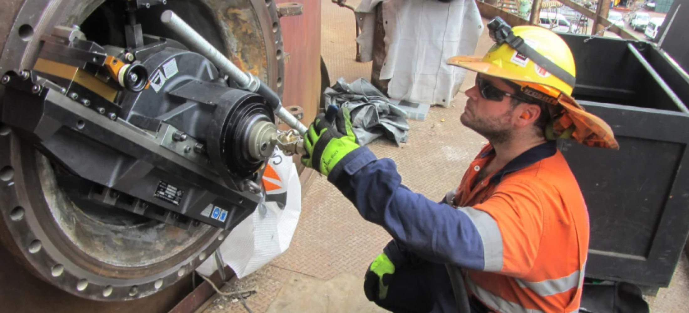 BLJ In-situ Solutions onsite flange machining Brisbane