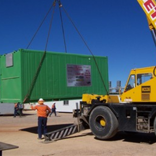 BLJ In-situ Solutions crane drop container site shutdown services Brisbane